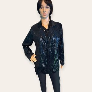 🖤 NWOT/Womens Sexy Long Sleeve Blazer Sequins 🖤